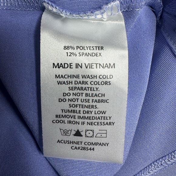 FootJoy FJ Golf Polo Shirt, Men’s Size Medium White Blue Striped Short Sleeve. - Picture 11 of 11